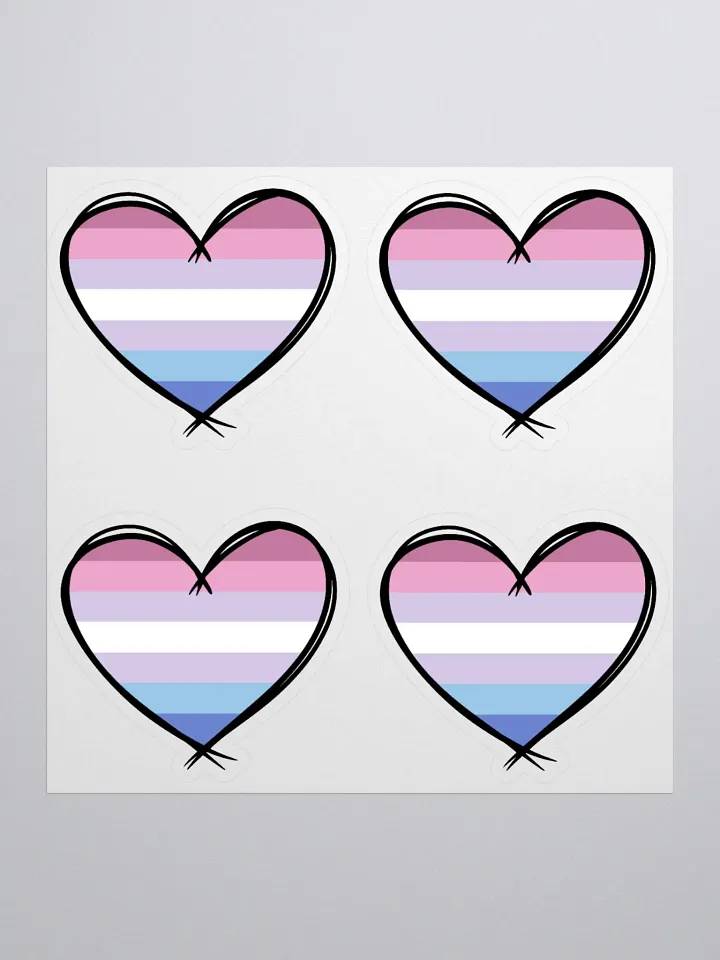 Bigender Pride Stickers product image (1)