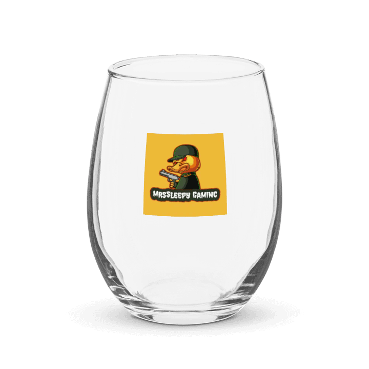 Determined Duck Gaming Emblem Stemless Wine Glass product image (1)
