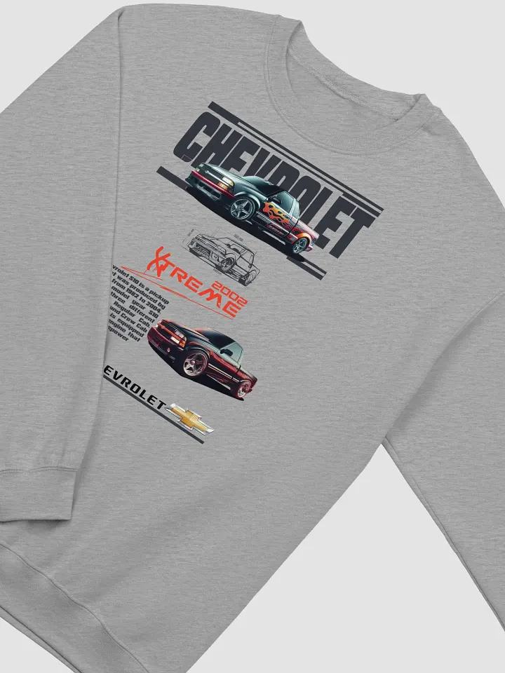 Flame Decal Chevrolet Truck Crewneck Sweatshirt product image (3)