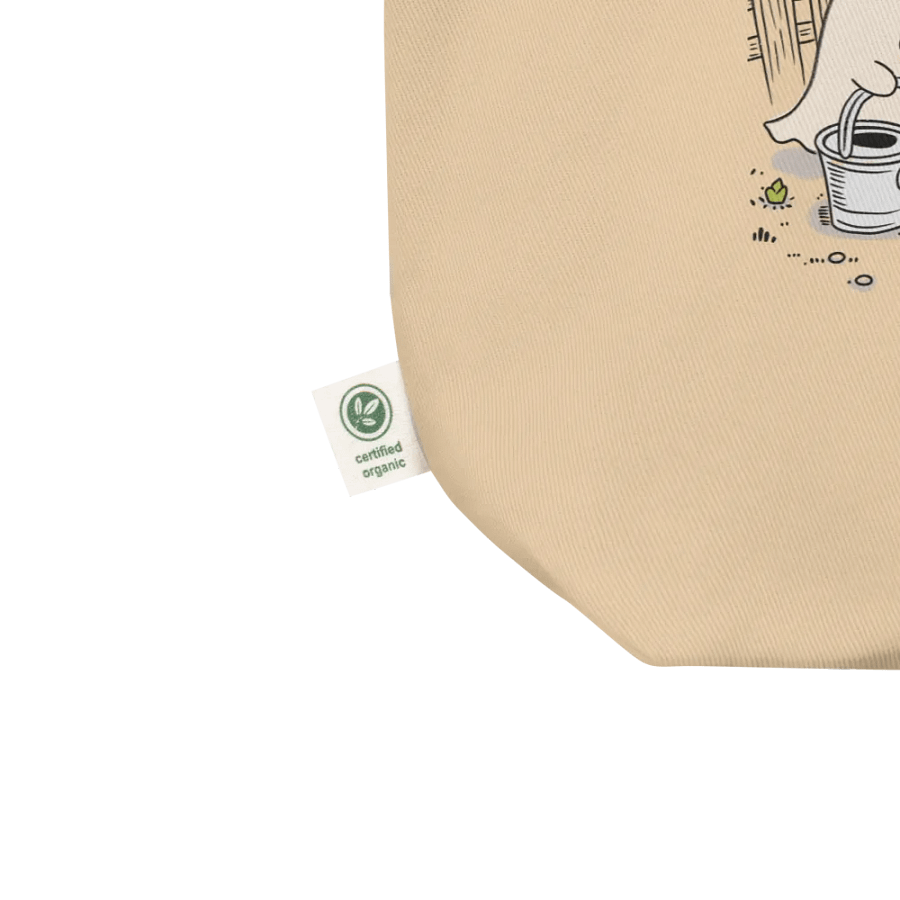 Hand-Drawn Spooky Gardener Ghost Canvas Cotton Bag product image (4)