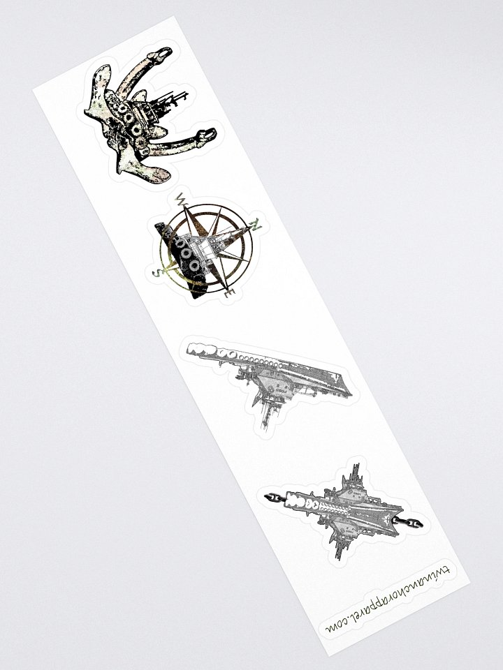 Mixed design Foss Tug sticker sheet (sheet size 15" x 3.75") Kiss Cut Stickers product image (2)