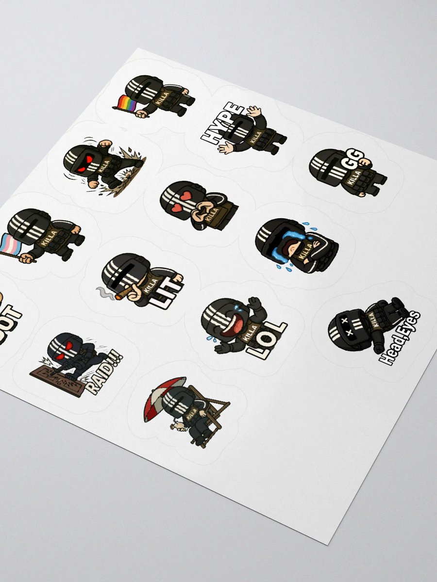 Killa Emote Sticker Sheet – Loot. Laugh. Slay. product image (3)