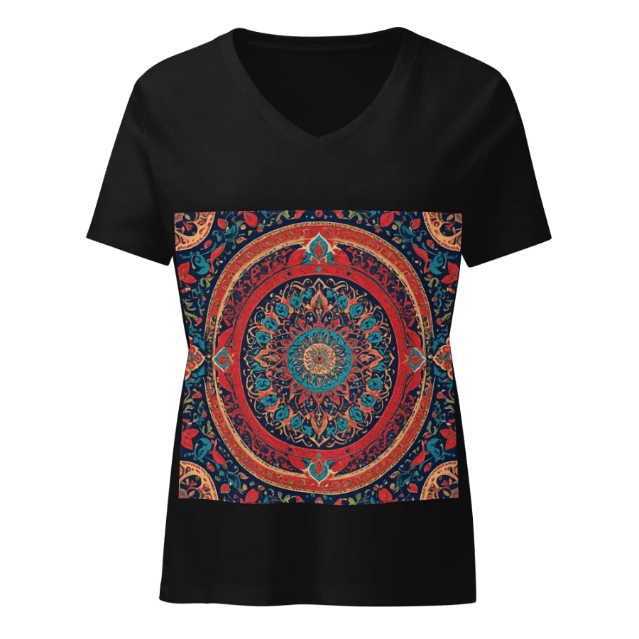 T-Shirt with Persian Carpet Design Mix of Beautiful Colors product image (1)