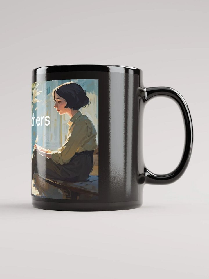 Hope is the thing with feathers Black Mug product image (1)