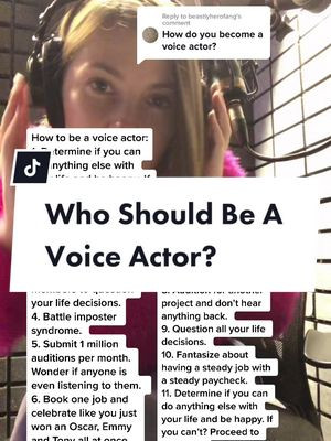Reply to @beastlyherofang  What does it take to be a voice actor? A love of rollercoasters, for one… #voiceactor #voiceactingtips  #anime #actorslife
