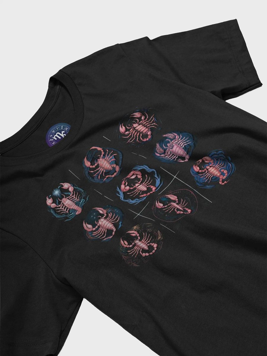 Scorpio Zodiac Unisex Supersoft T-Shirt with Cosmic Grid Design - Exclusive Astrology Gift product image (5)
