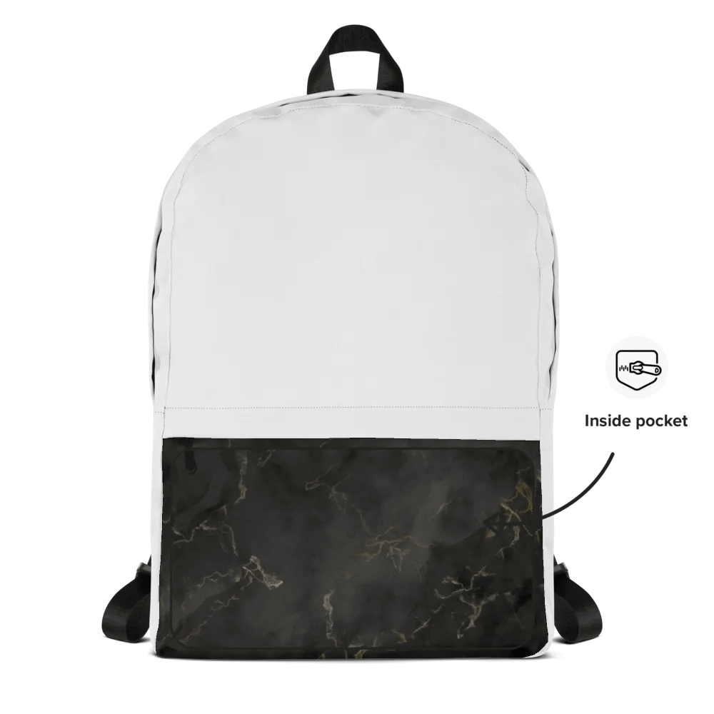 Marble Elegance All-Over Print Backpack product image (2)