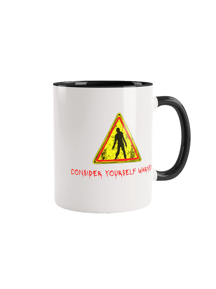 Zombie Brand Warning Mug product image (1)