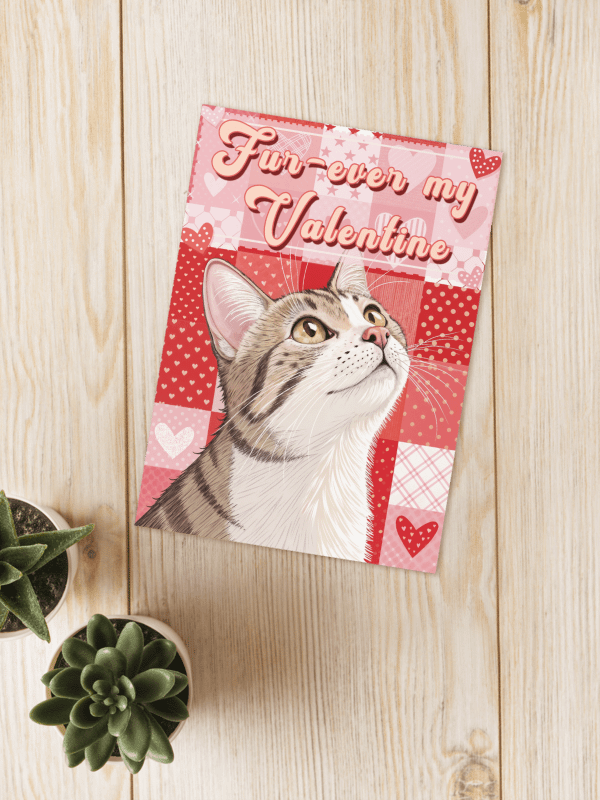 Fur-ever my Valentine - Printable Valentine Card | Digital Download product image (3)