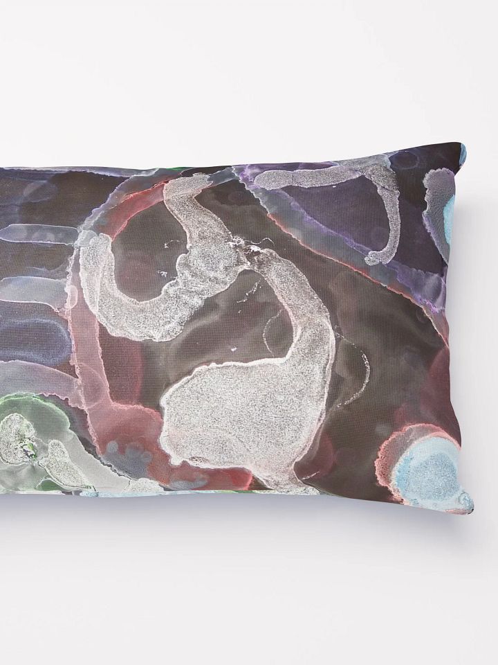 Sugar Skulls Dia de Lost Muertos Ink ARt Dreamy Cloudscape Pillow product image (2)