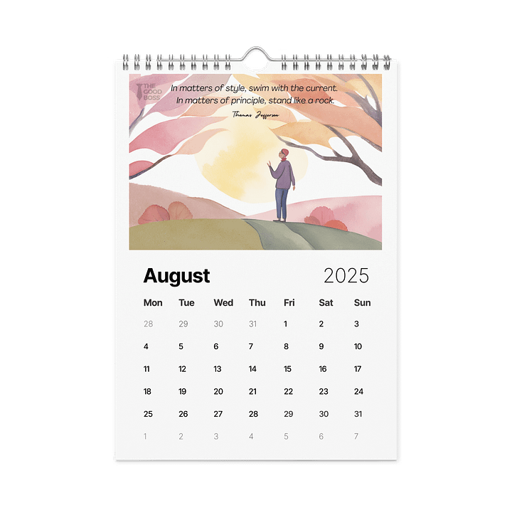 2025 Leadership Inspiration Calendar (Watercolor) product image (2)