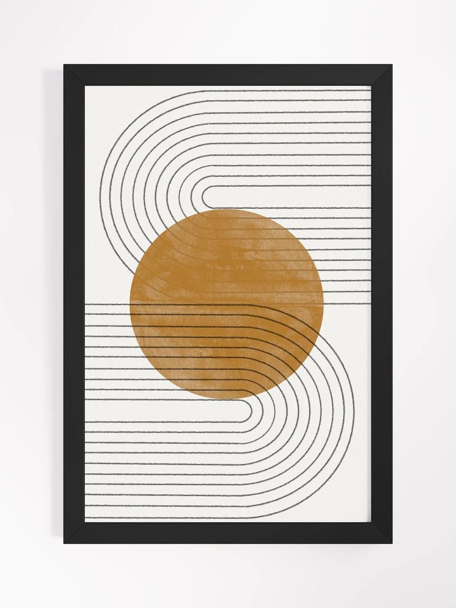 Symmetry in Orange Framed Matte Poster | Bold and Artistic Wall Decor product image (4)