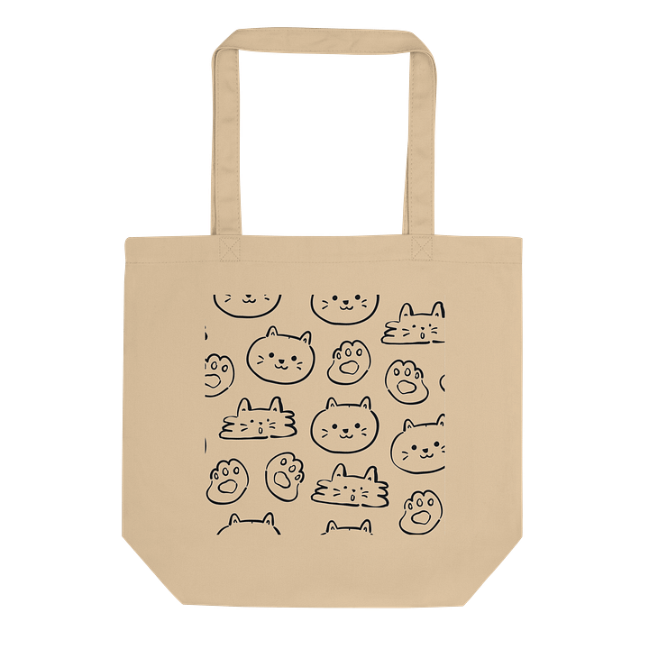Pawsitively Purrrfect Organic Tote Bag product image (1)