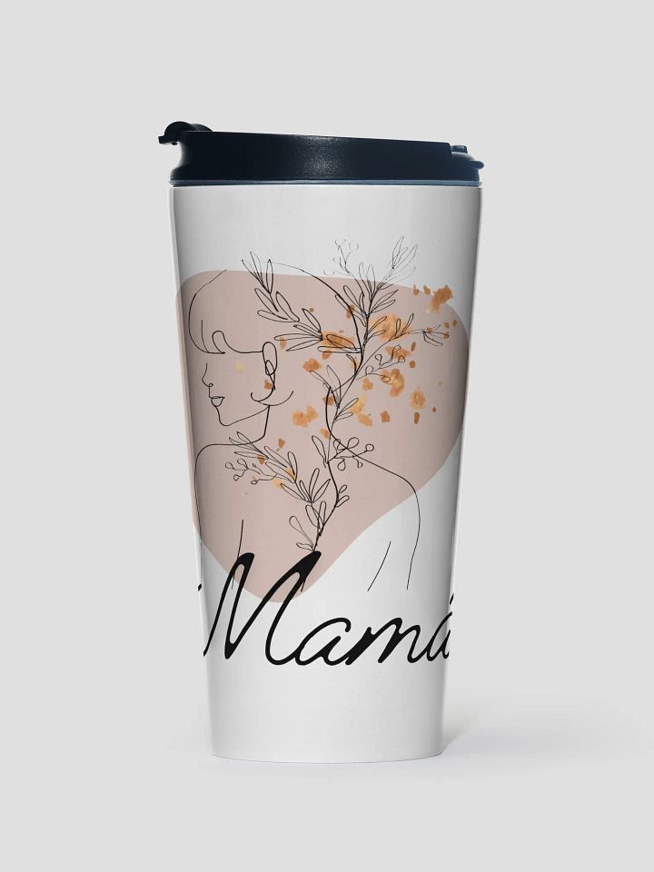 Boho Mother’s Day Mama Design Lineart steel travel mug product image (1)
