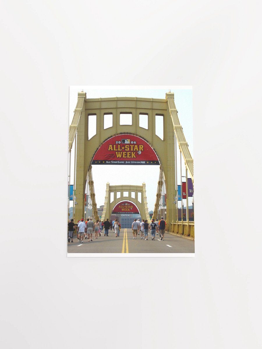 Pittsburgh - Clemente Bridge, All-Star Week, July 2006 - Print product image (4)