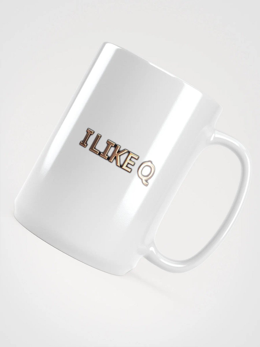 I Like Q - White Glossy Mug product image (4)