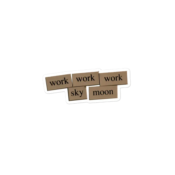 Work Work Sky Moon Magnet product image (2)