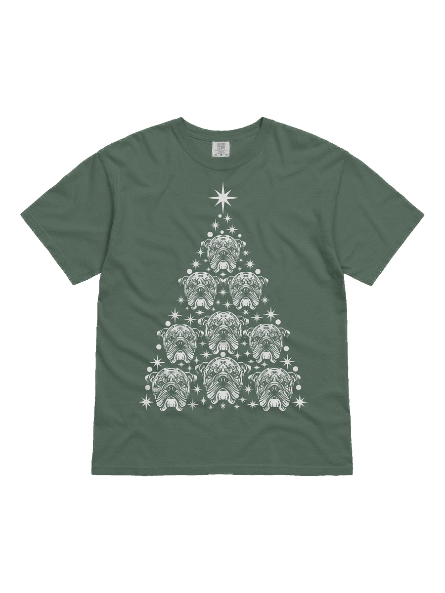 English Bulldog Christmas Tree T-Shirt product image (21)
