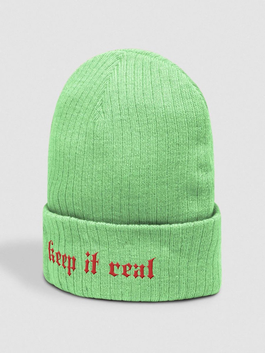 Realistic Red Gothic Knit Beanie product image (8)