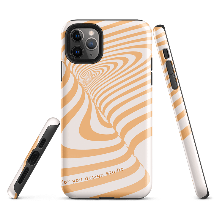 Peach Swirl iPhone® Tough Case product image (3)