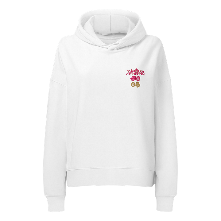 Floral Harmony Organic Women's Embroidered Hoodie product image (1)