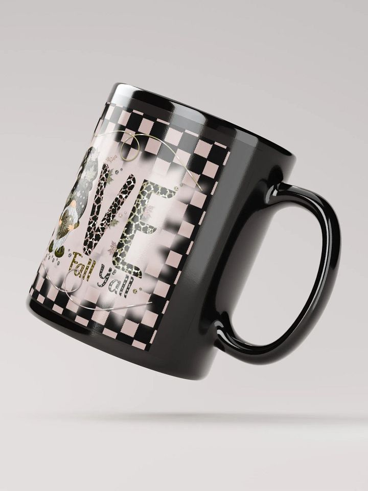 Gnome Love Fall Yall Glossy Black Mug product image (2)
