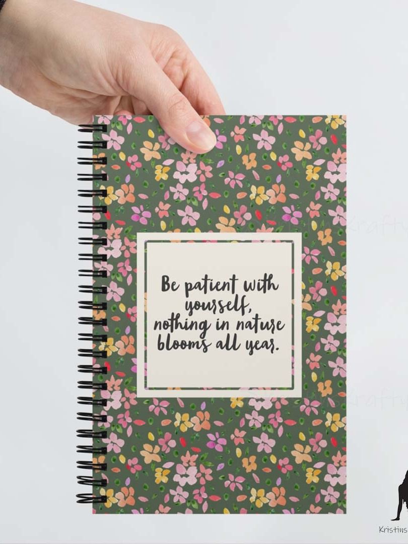 Be Patient with Yourself Inspirational Notebook product image (6)