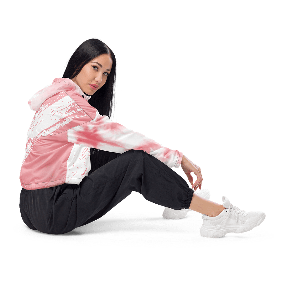 Urban Pastel Dream Pink Mesh Windbreaker product image (6)