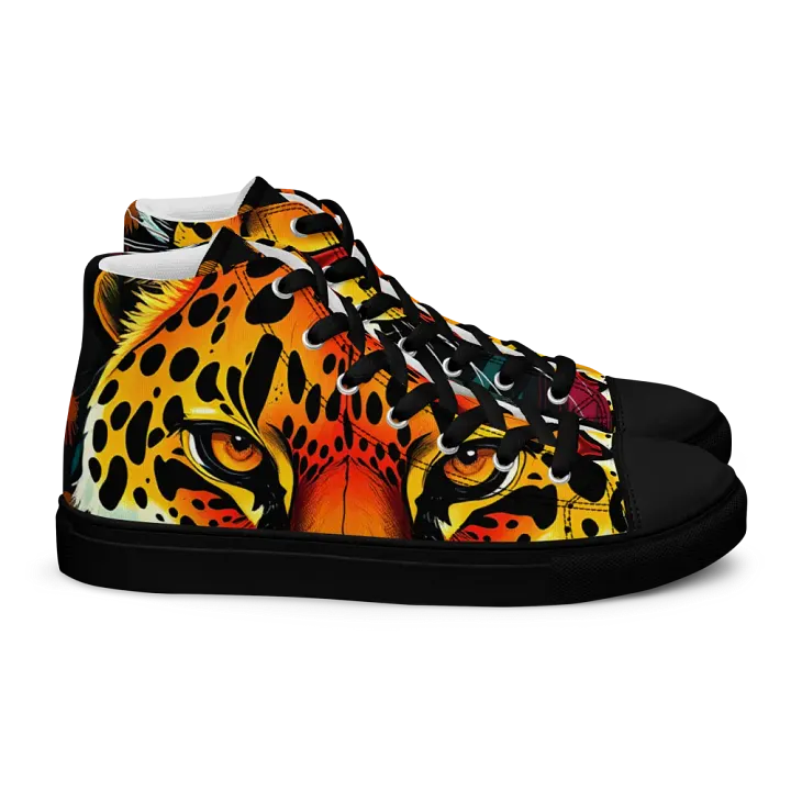 women's retro leopard canvas high tops product image (2)