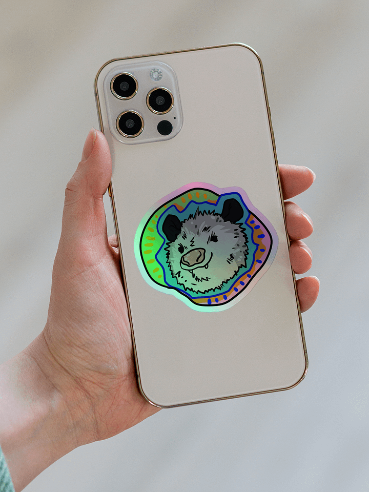 Vaporpossum holographic stickers product image (1)