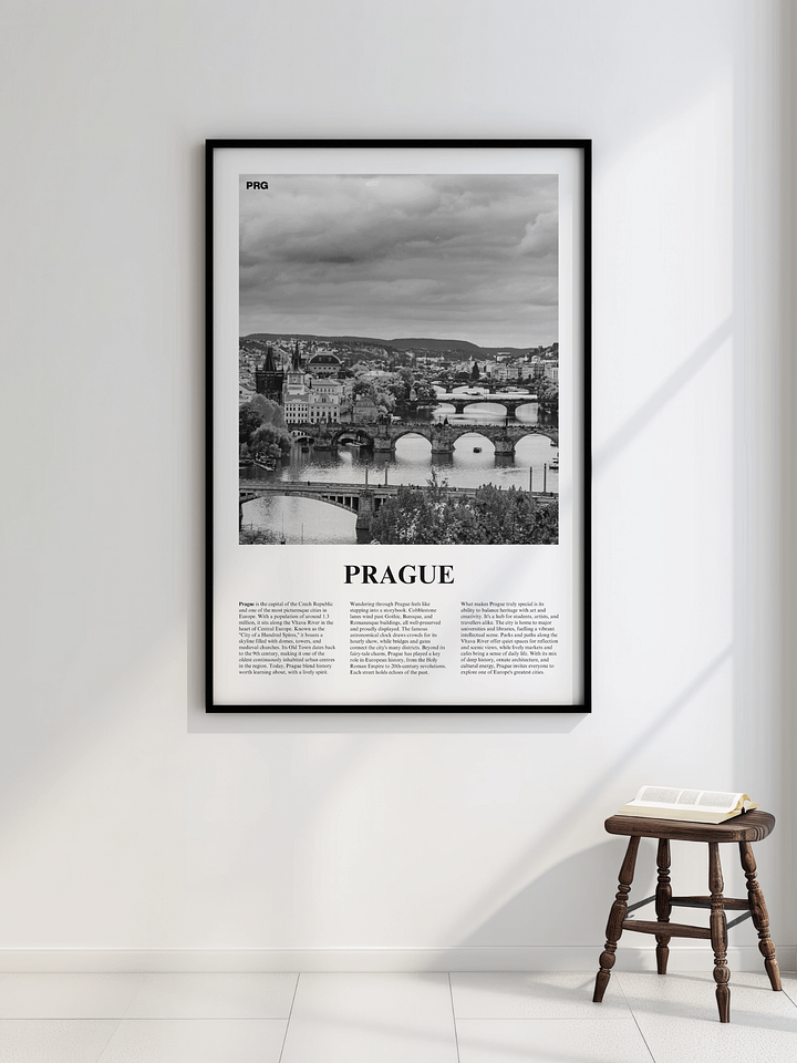 Prague 04 Newspaper Poster | Framed product image (2)