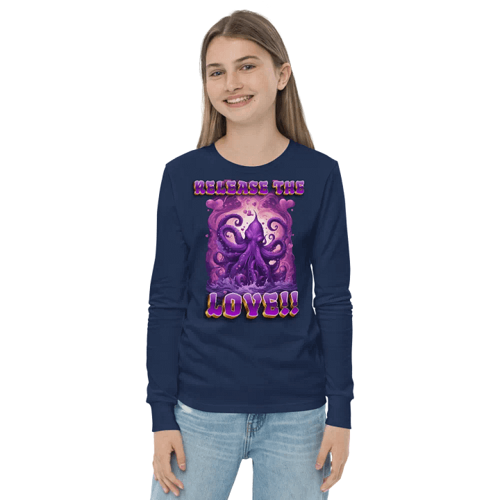 Heart of the Kraken Kids Long Sleeve Tee product image (14)