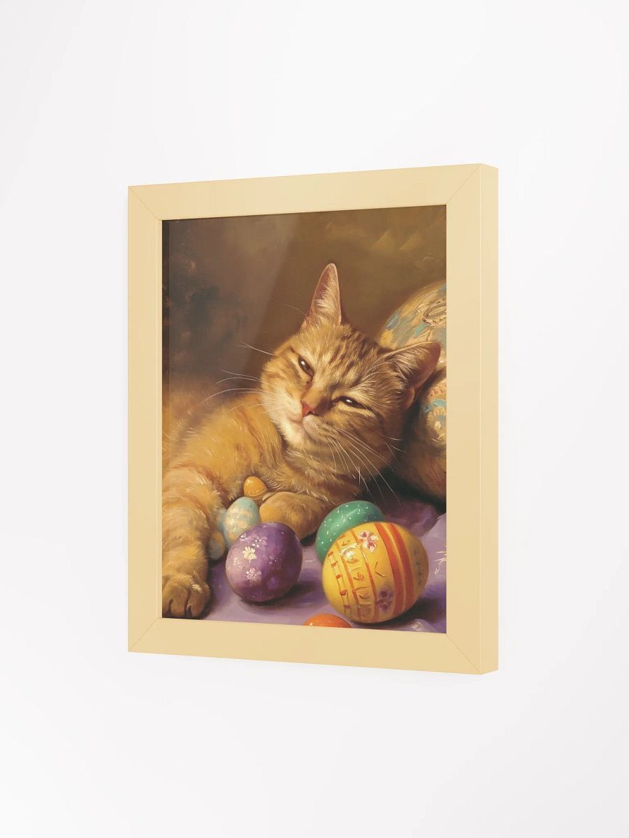 Tranquil Easter Cat Framed Poster product image (6)
