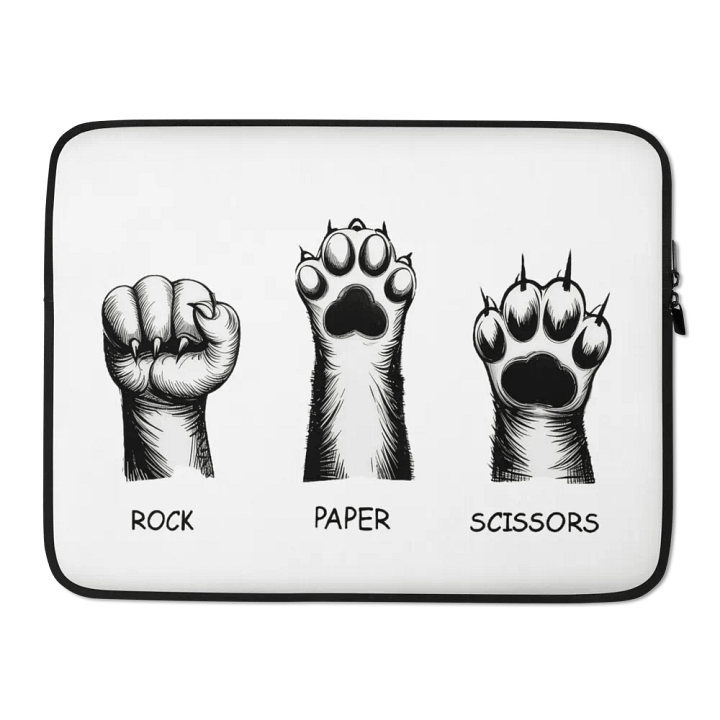 rock, paper, scissors laptop case product image (2)