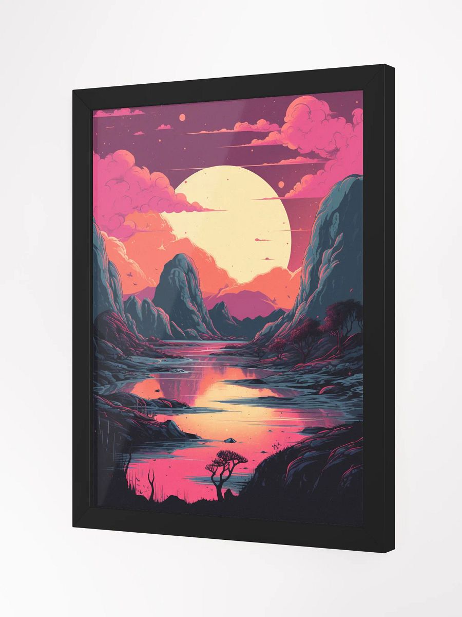 retro retro wave framed print product image (2)