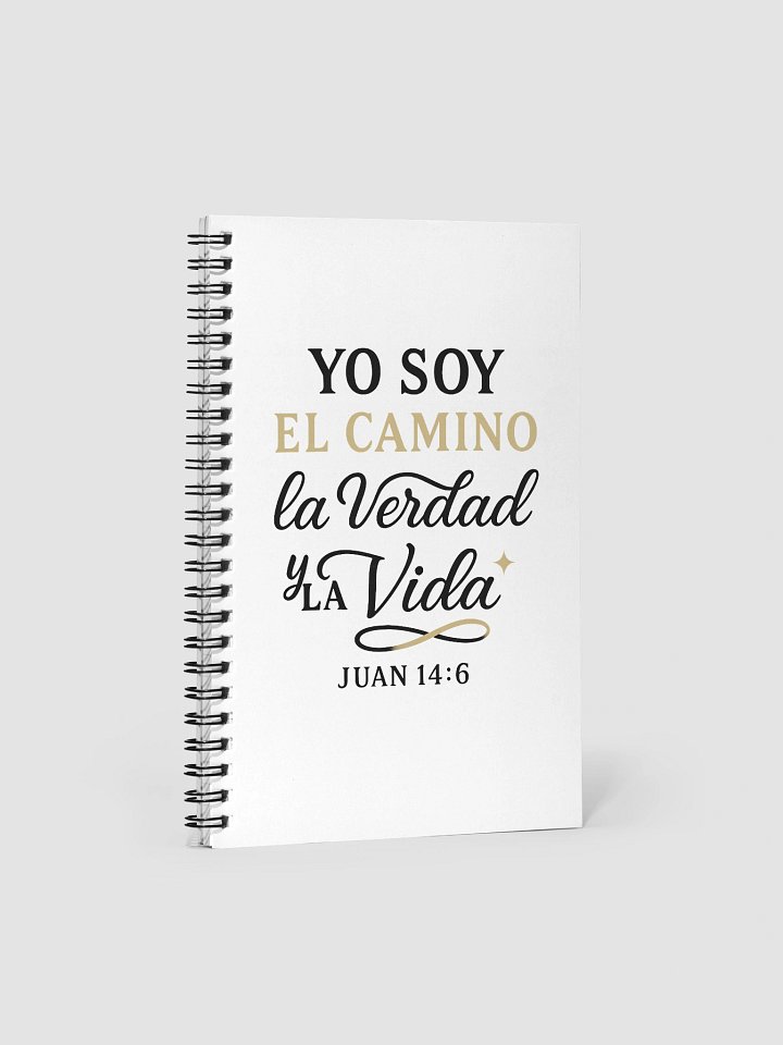 Christian Spiral Notebook – “Yo Soy el Camino, la Verdad y la Vida” – Spanish John 14:6 product image (1)