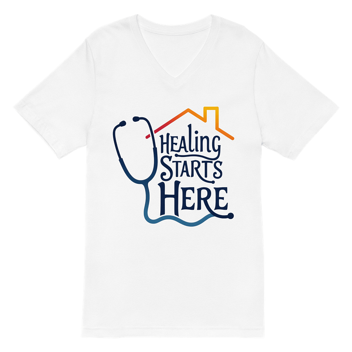 Healing Starts Here V-Neck Tee product image (2)