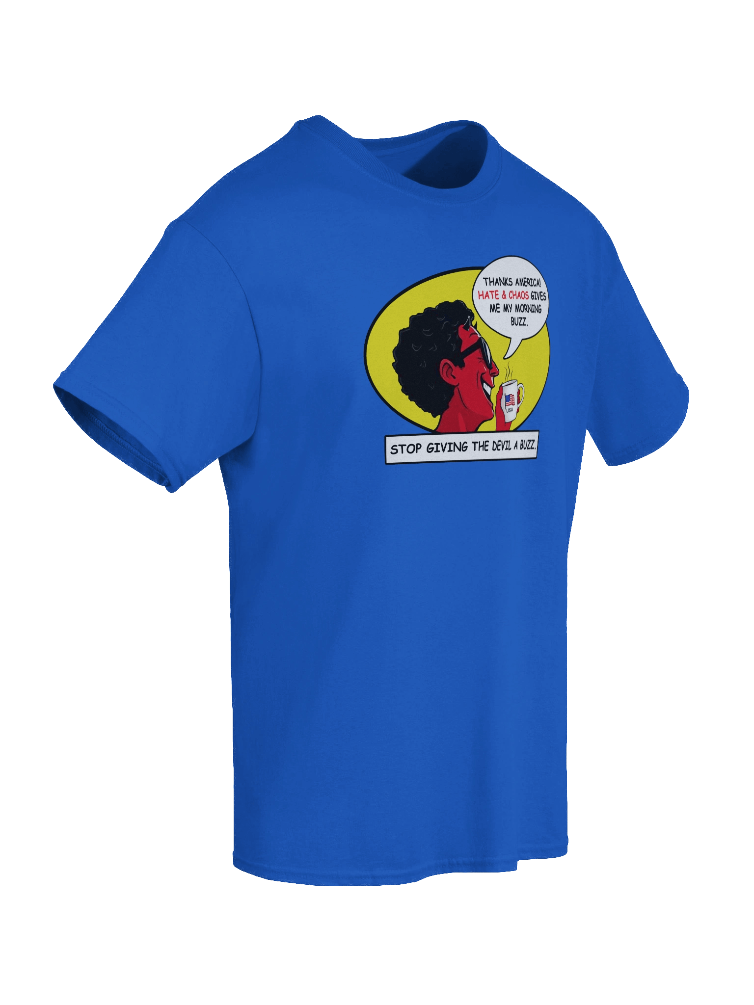 America Stop Giving The Devil A Buzz - T-Shirt product image (4)