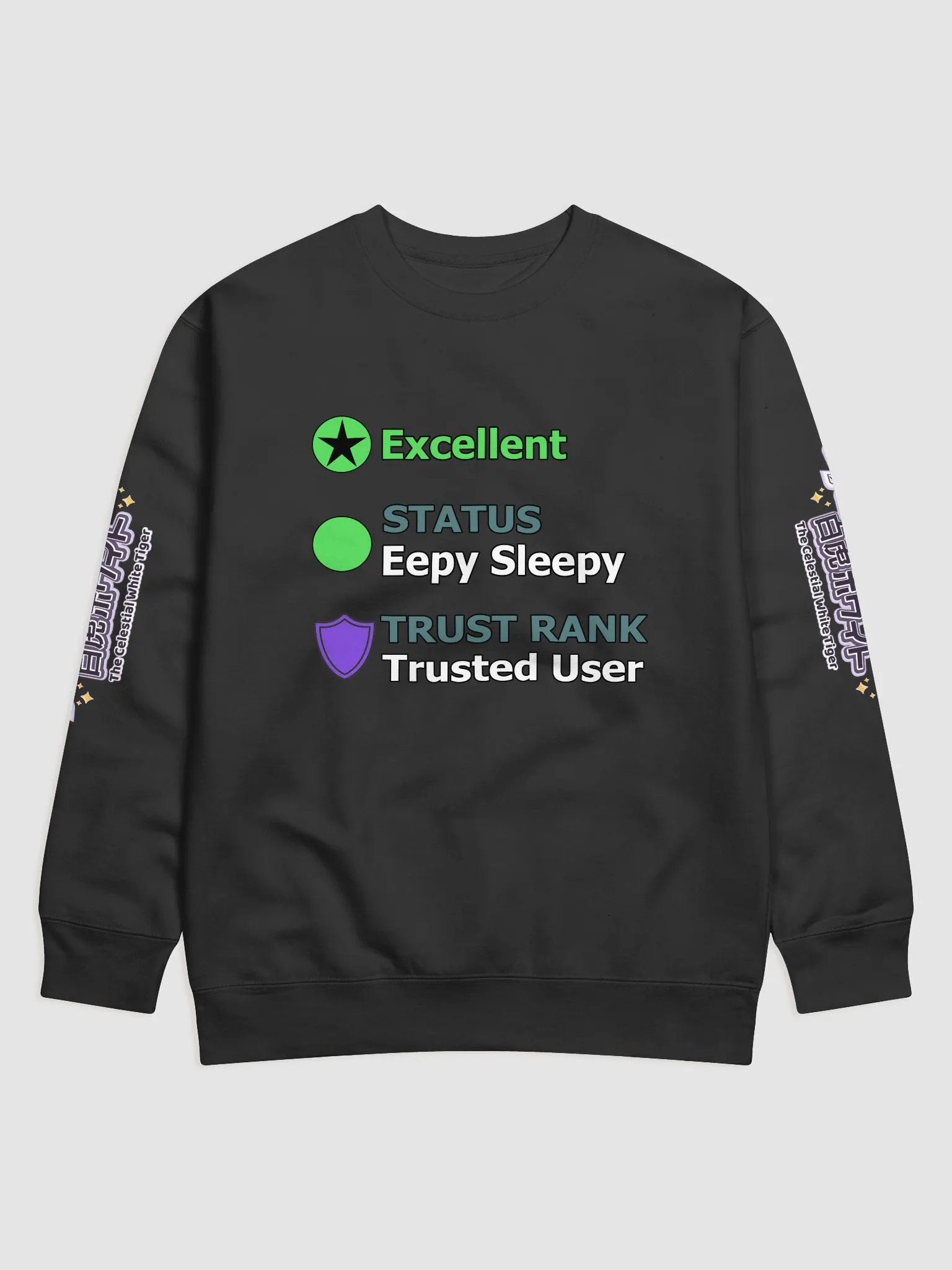Premium Sweatshirt - Byakko VR Stats Eepy Sleepy Edition product image (3)