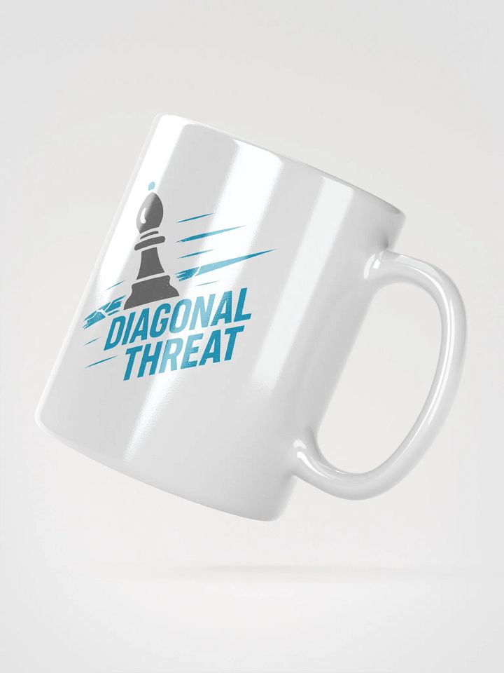 Diagonal Threat - White Glossy Mug product image (4)
