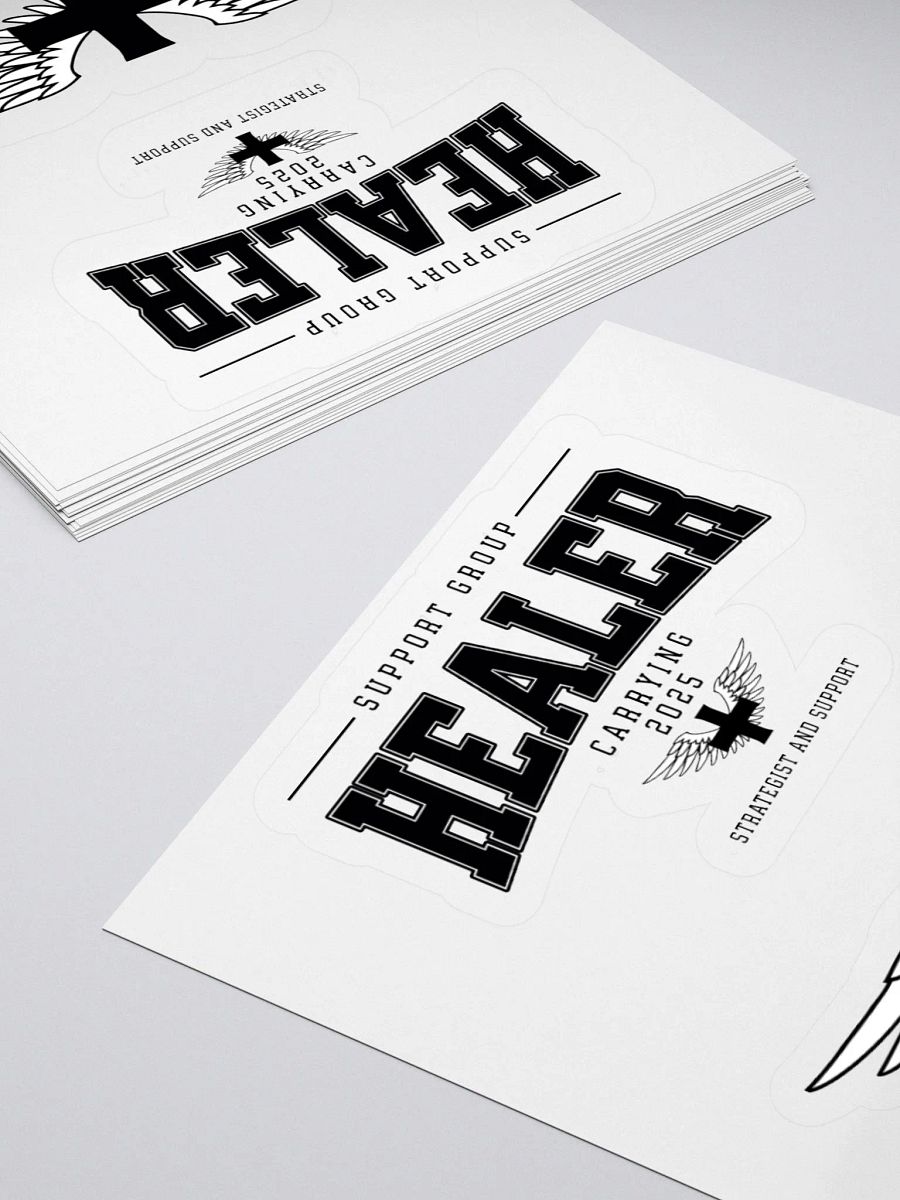 "HEALER" Winged Support Strategist Sticker product image (12)