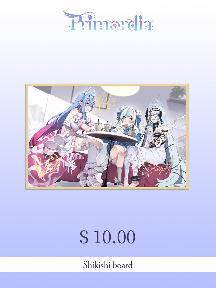 Debut Digitally Signed Shikishi Board product image (1)