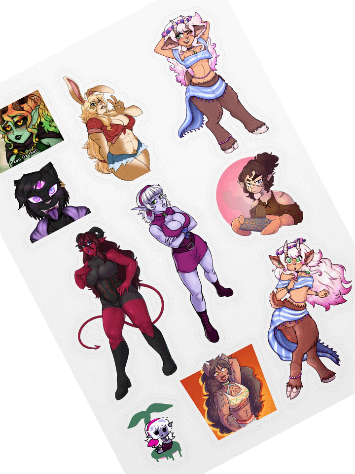 DnD OC Sticker Sheet product image (1)