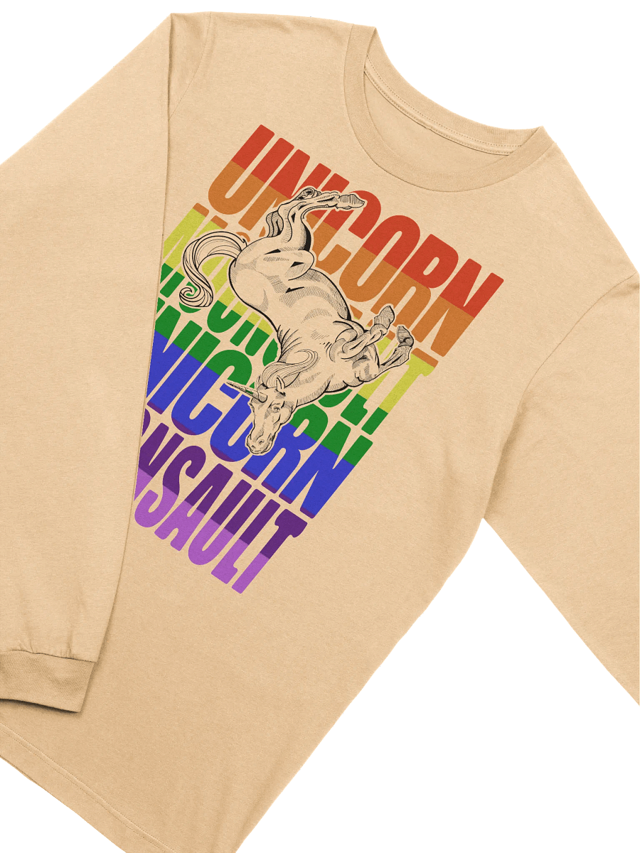 Unicorn Moonsault rainbow longsleeve shirt product image (22)