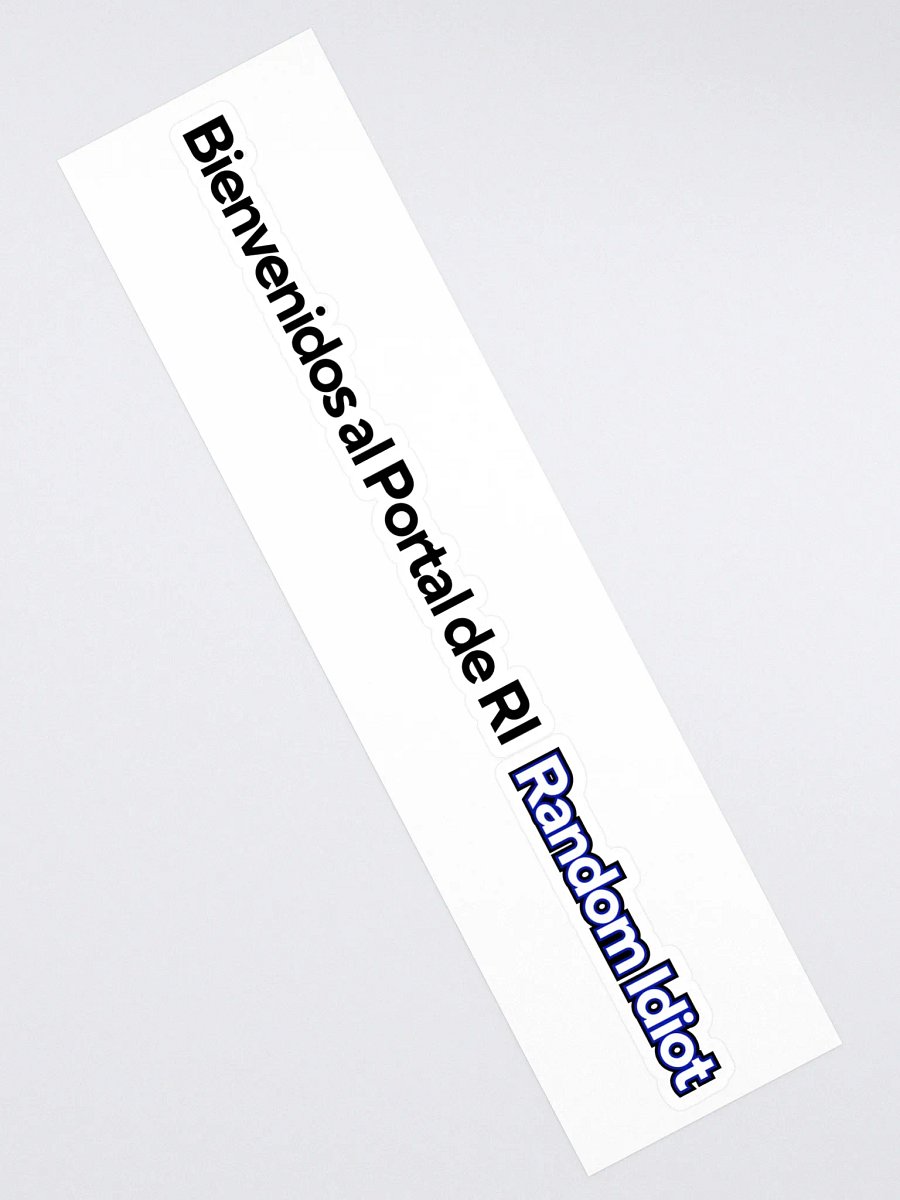 Random Idiot ESP Tagline Cut Stickers (Single) product image (2)