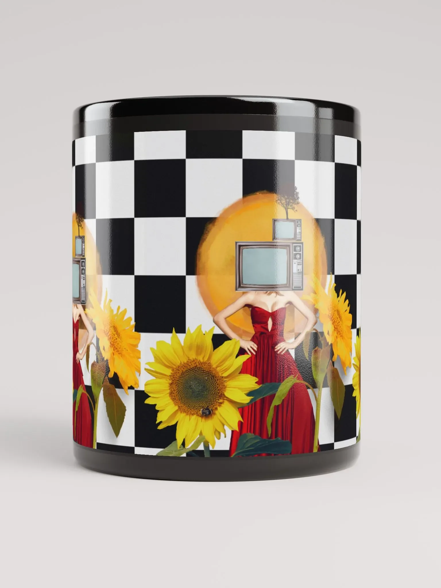 Surreal TV Garden Mug, printed on all sides product image (9)