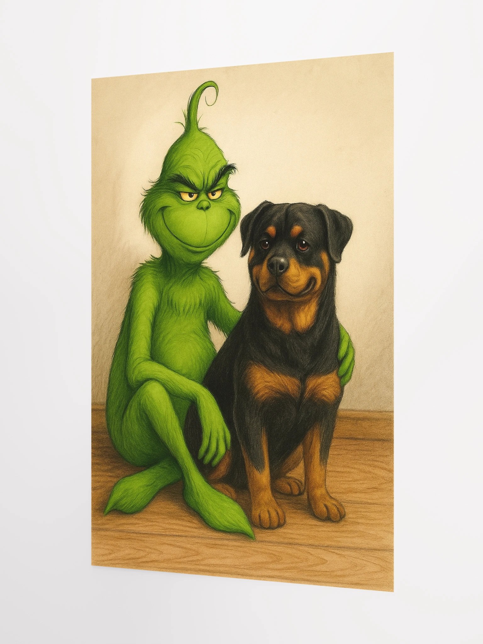 Grinch and Rottweiler Poster product image (7)