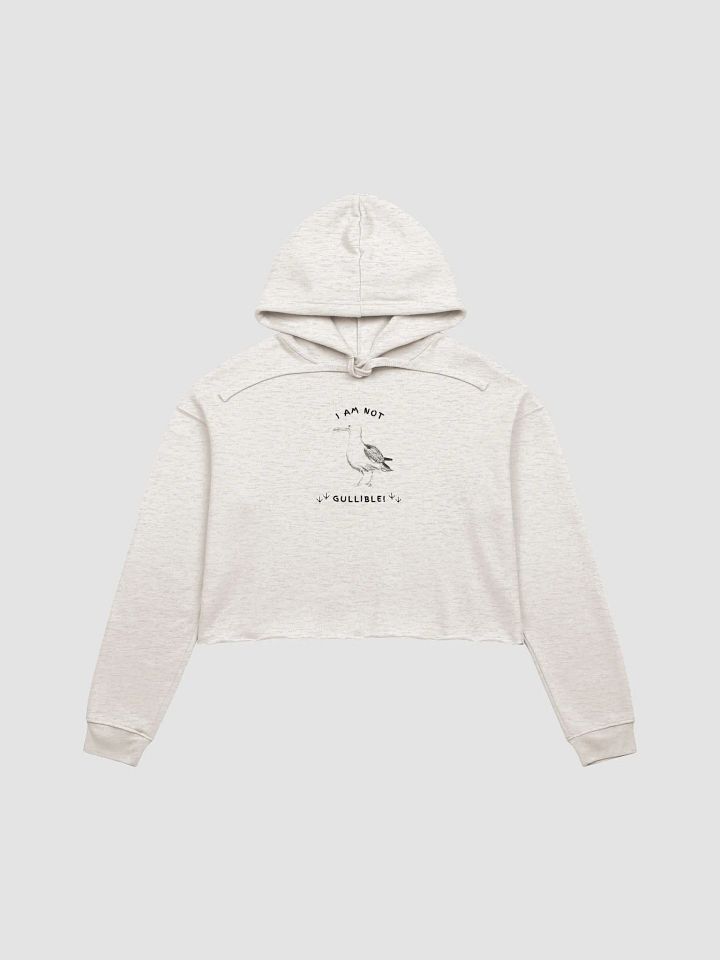 I am not Gullible! Crop Hoodie product image (1)