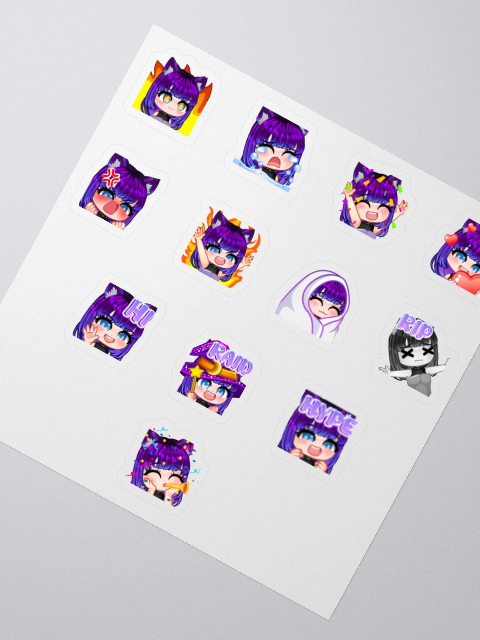 Rebel Chibi Emote Stickers product image (2)