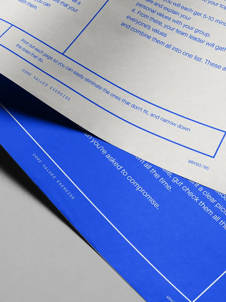 Motto® Core Values Workbook product image (2)